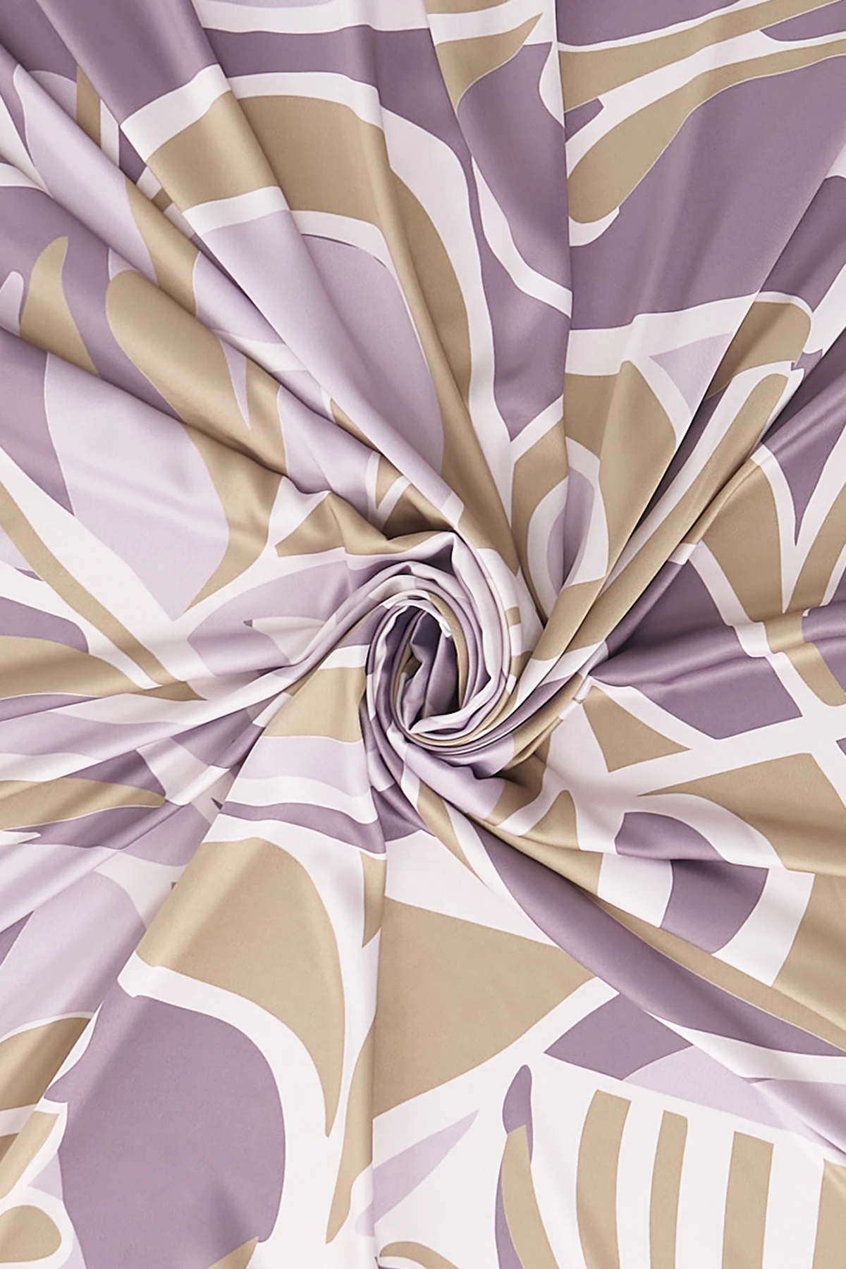 Botanical Patterned Scarf Grey