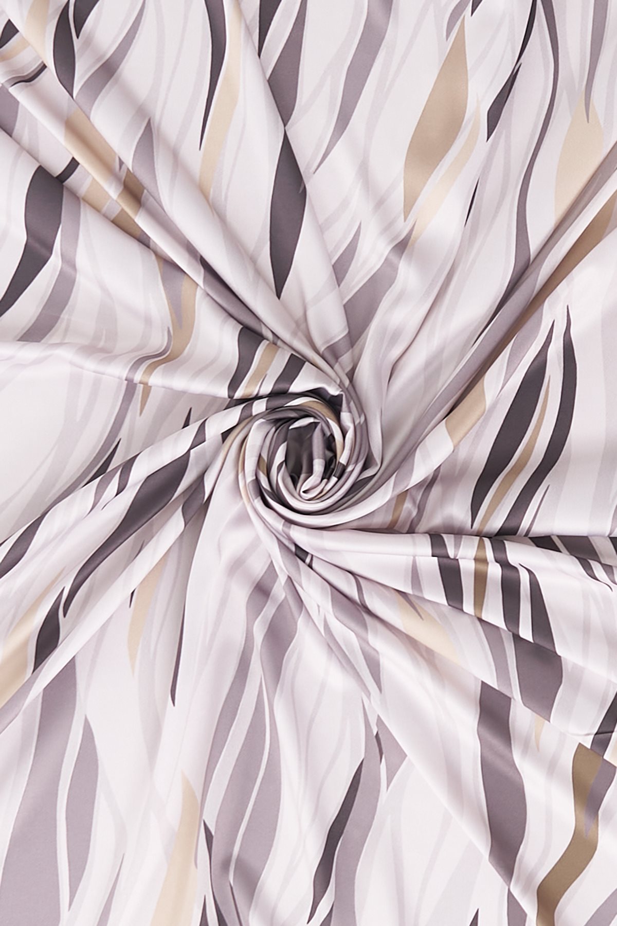 Wave Pattern Twill Scarf Stone