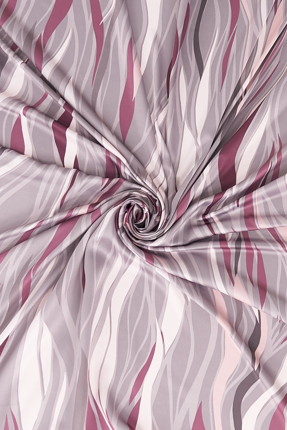 Wave Pattern Twill Scarf Dusty Rose