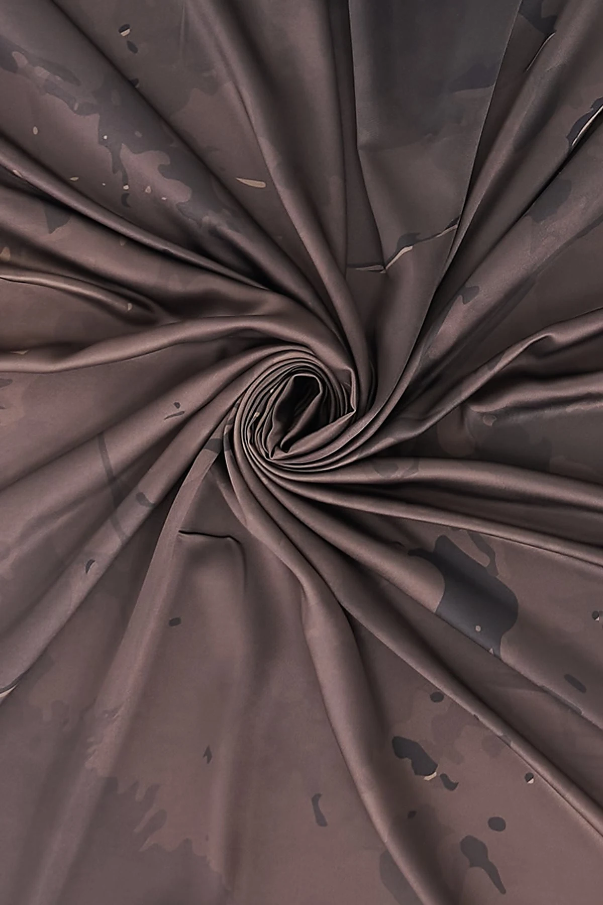 Patterned Twill Scarf Khaki