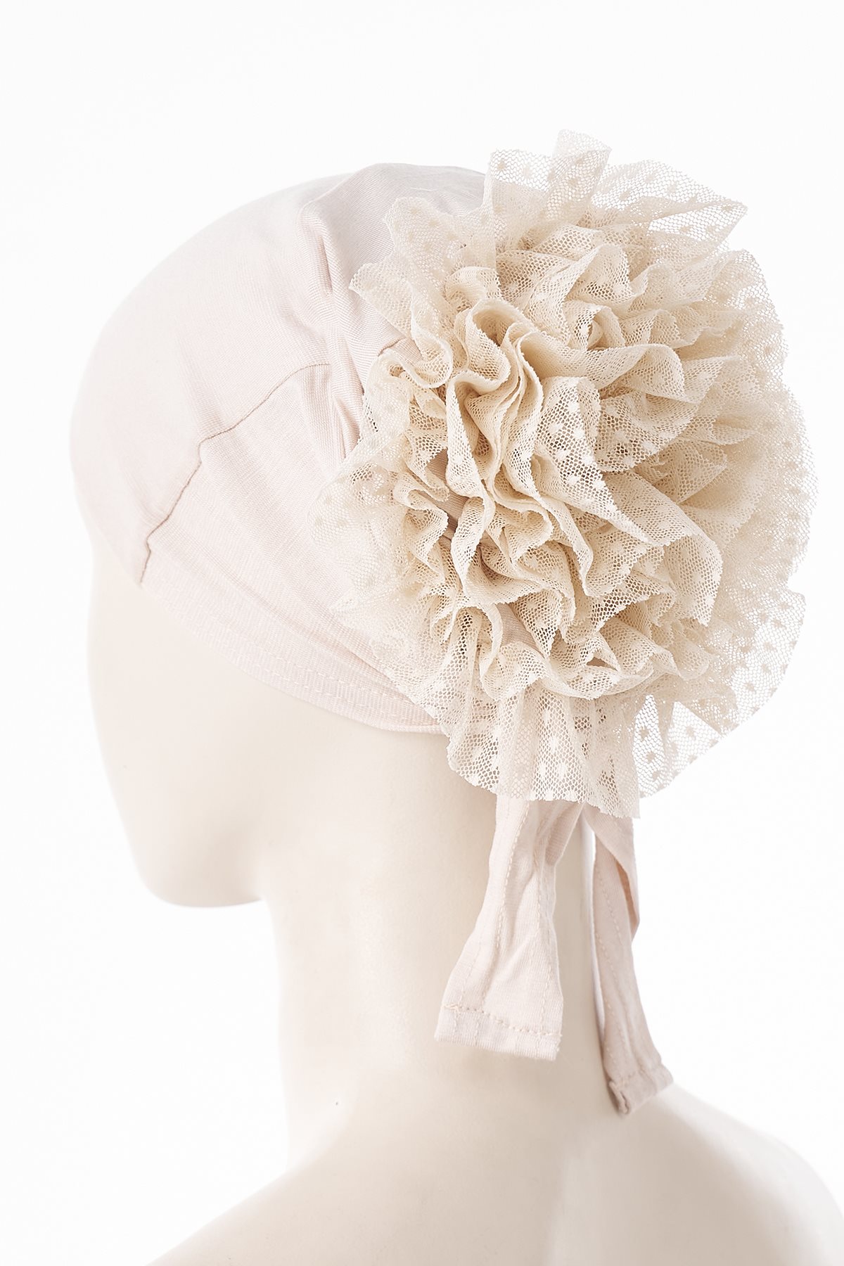 Bun Cap Beige