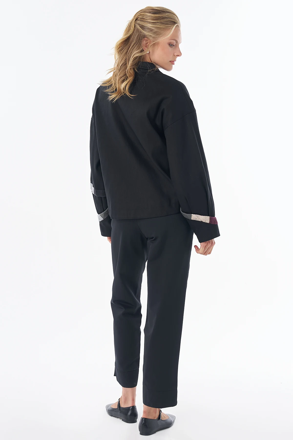 Relaxed-Fit Lyocell Jacket Black