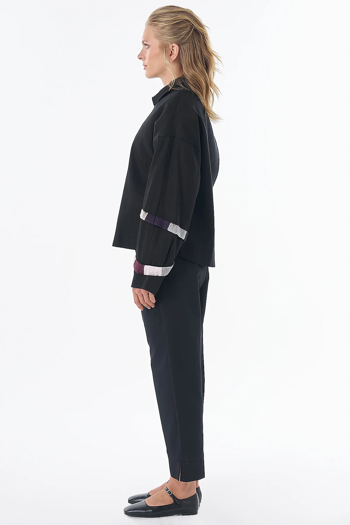Relaxed-Fit Lyocell Jacket Black