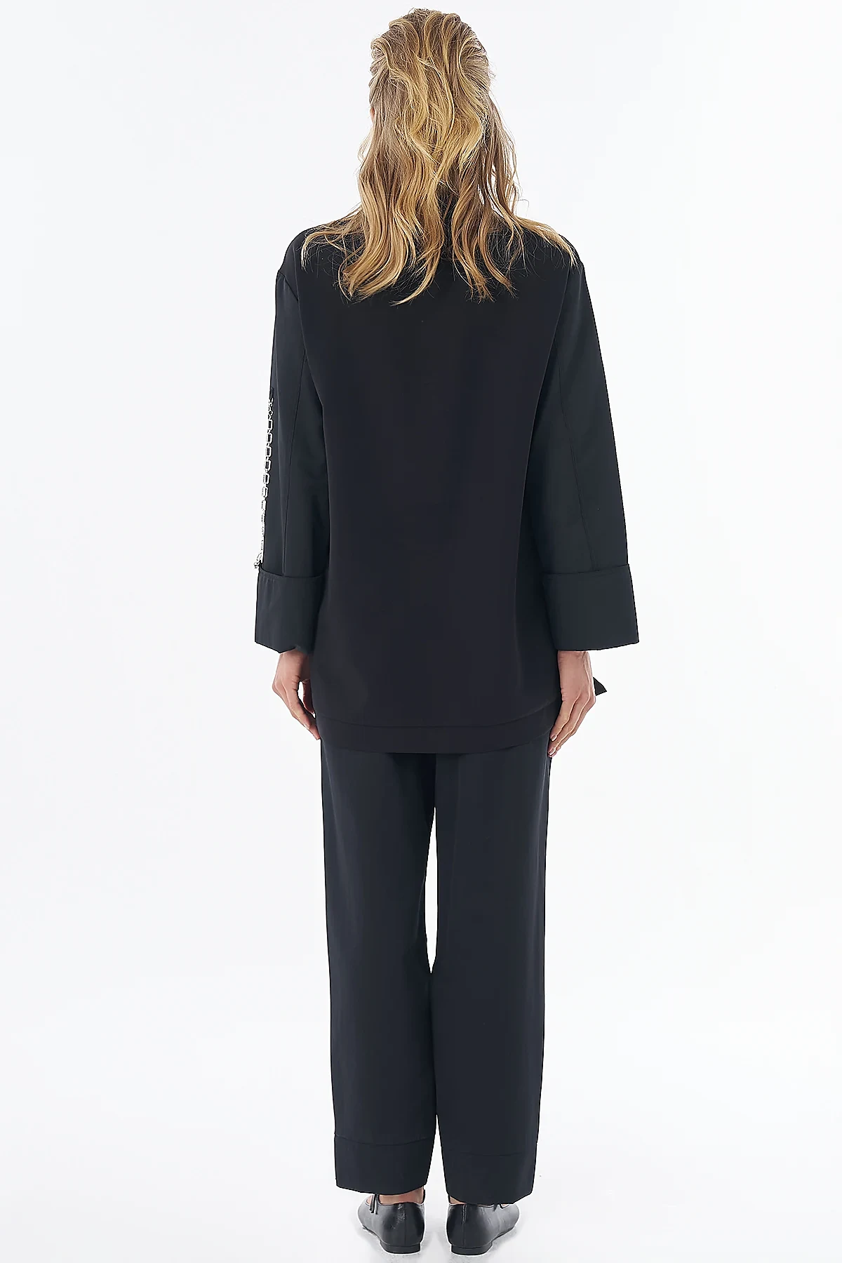 Chain Detail Sweatshirt Black