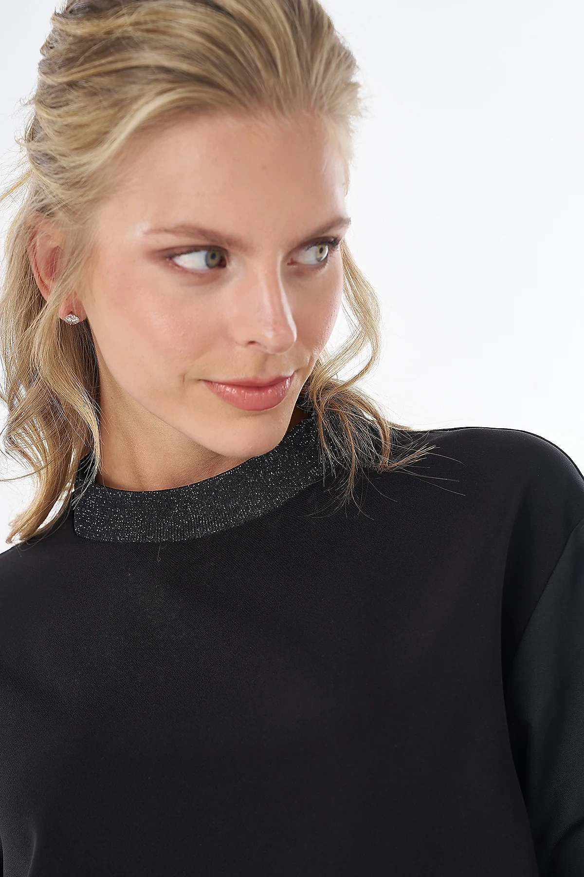 Chain Detail Sweatshirt Black