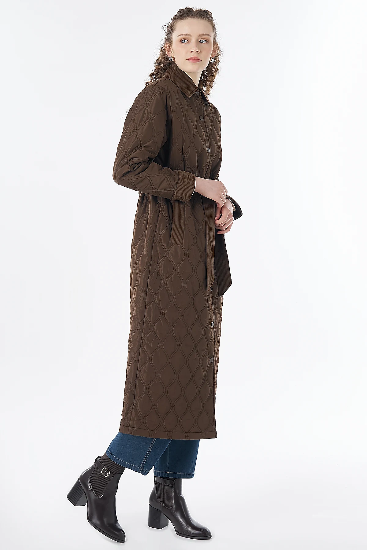 Yaka Detaylı Anorak Mont Kahve