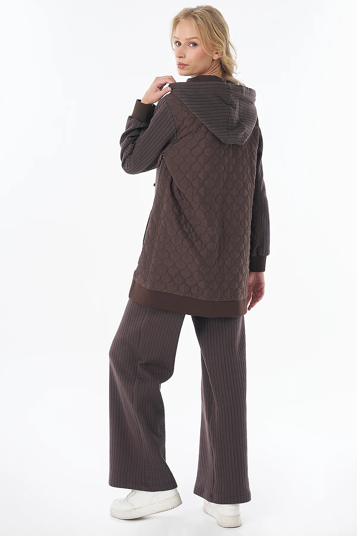 Relaxed Fit Two-Piece Set Brown