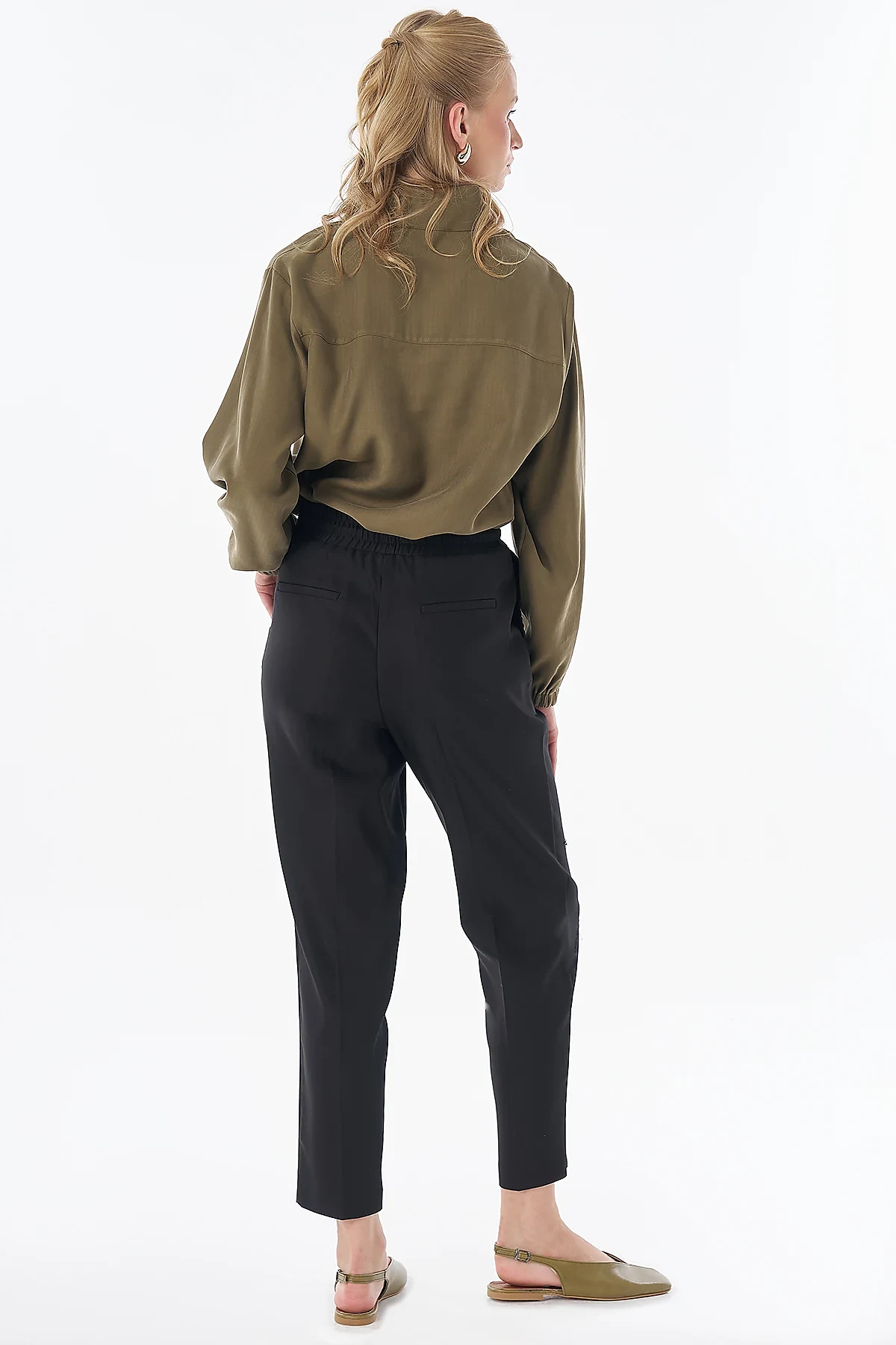 Drawstring Pocket Trousers Black