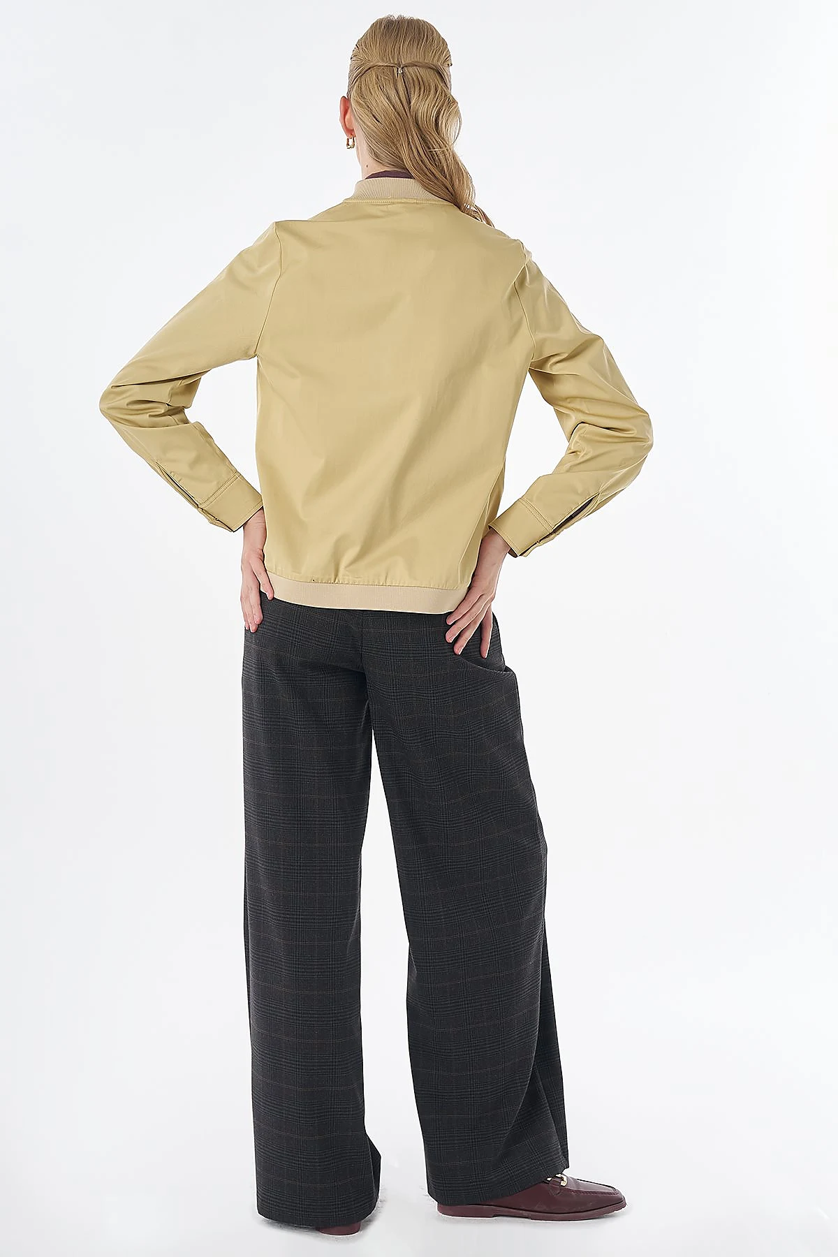 Pocket Detail Cotton Blouse Yellow