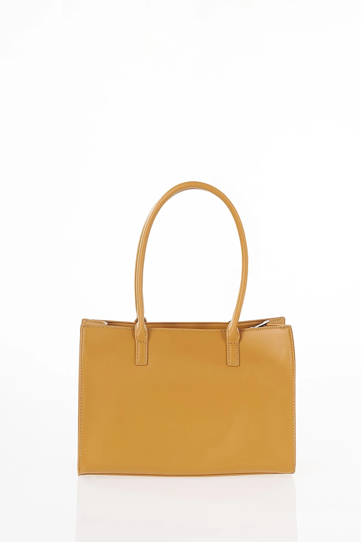 Zipper Detail Shoulder Bag Tan