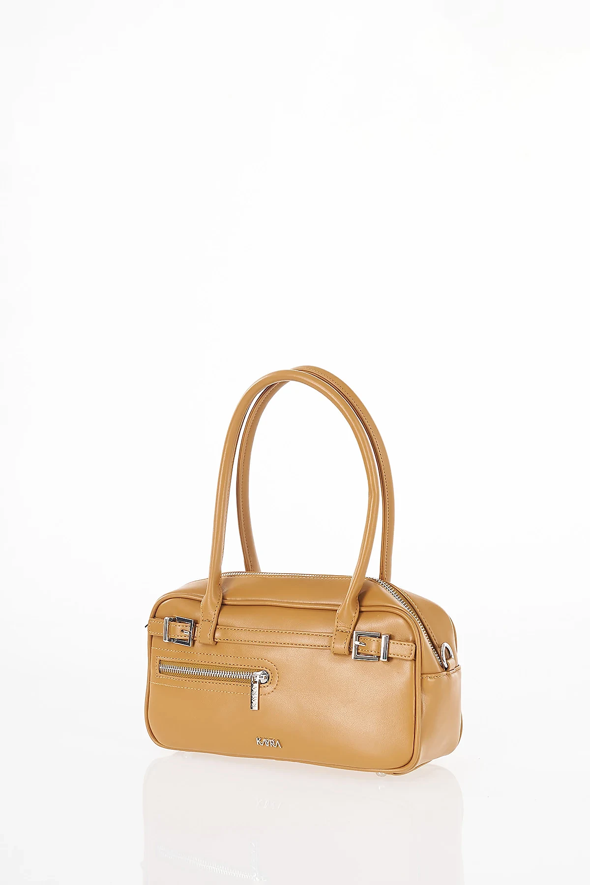 Belt Detail Shoulder Bag Tan