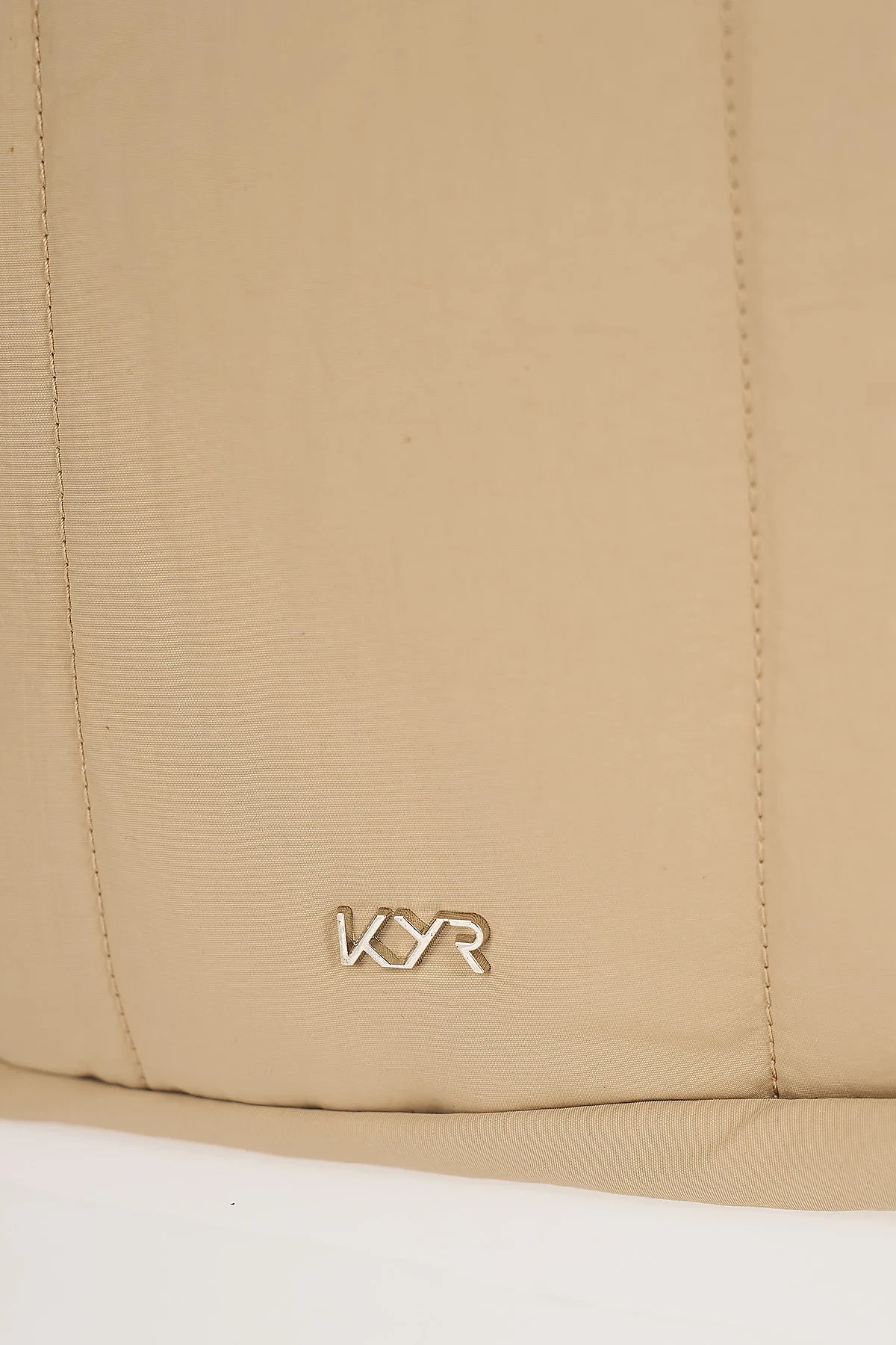 Zipper Detail Backpack Beige