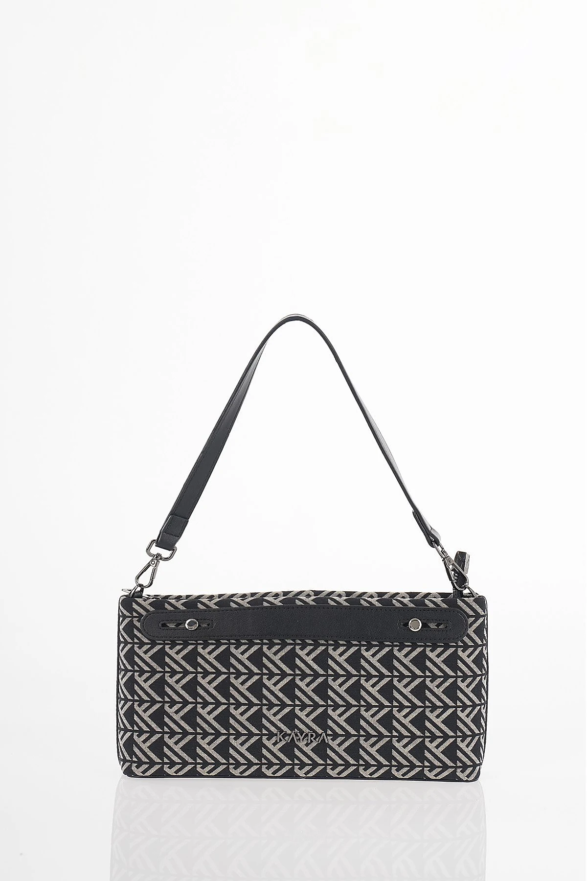 Monogram Pattern Bag Black