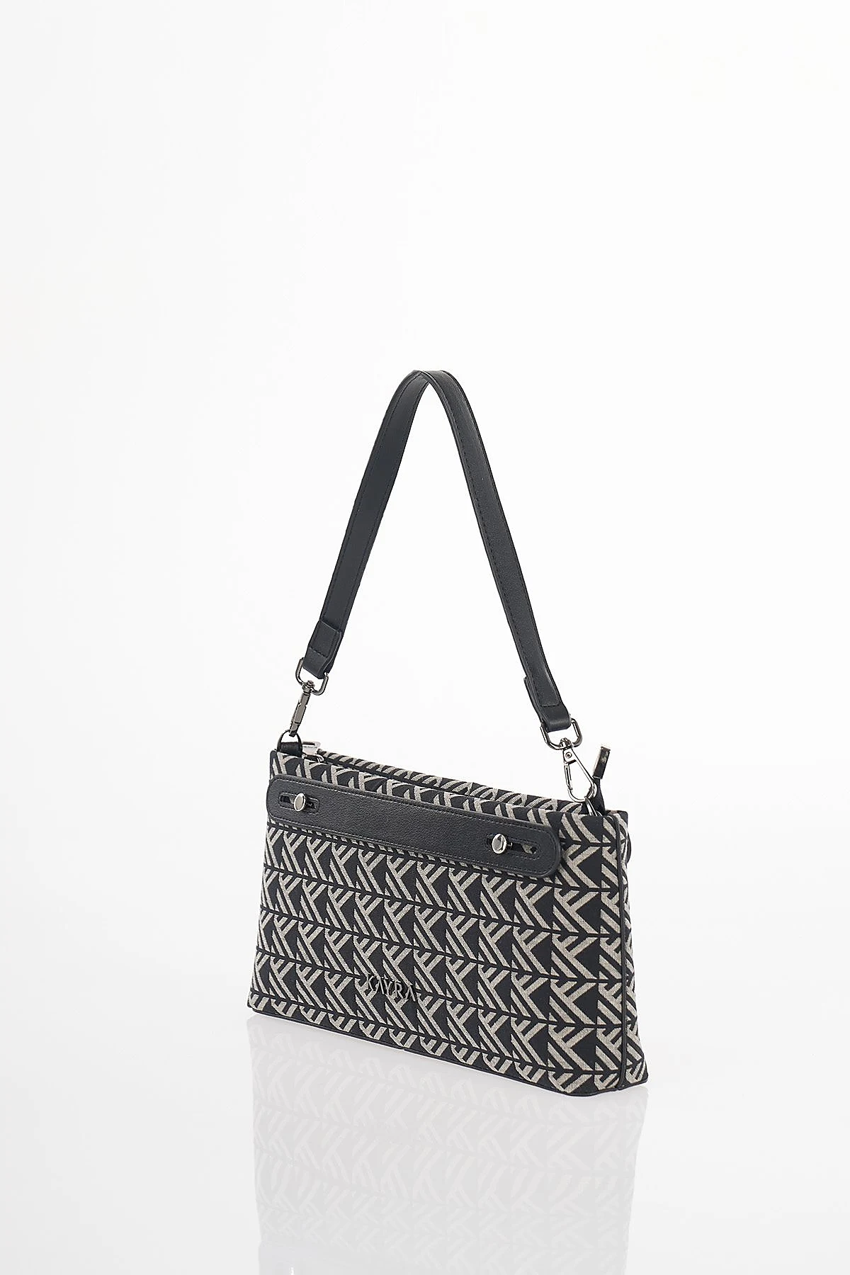 Monogram Pattern Bag Black