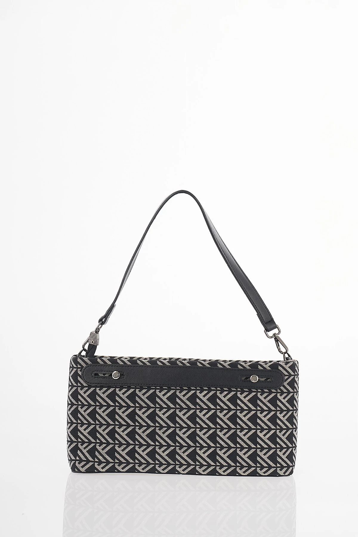 Monogram Pattern Bag Black