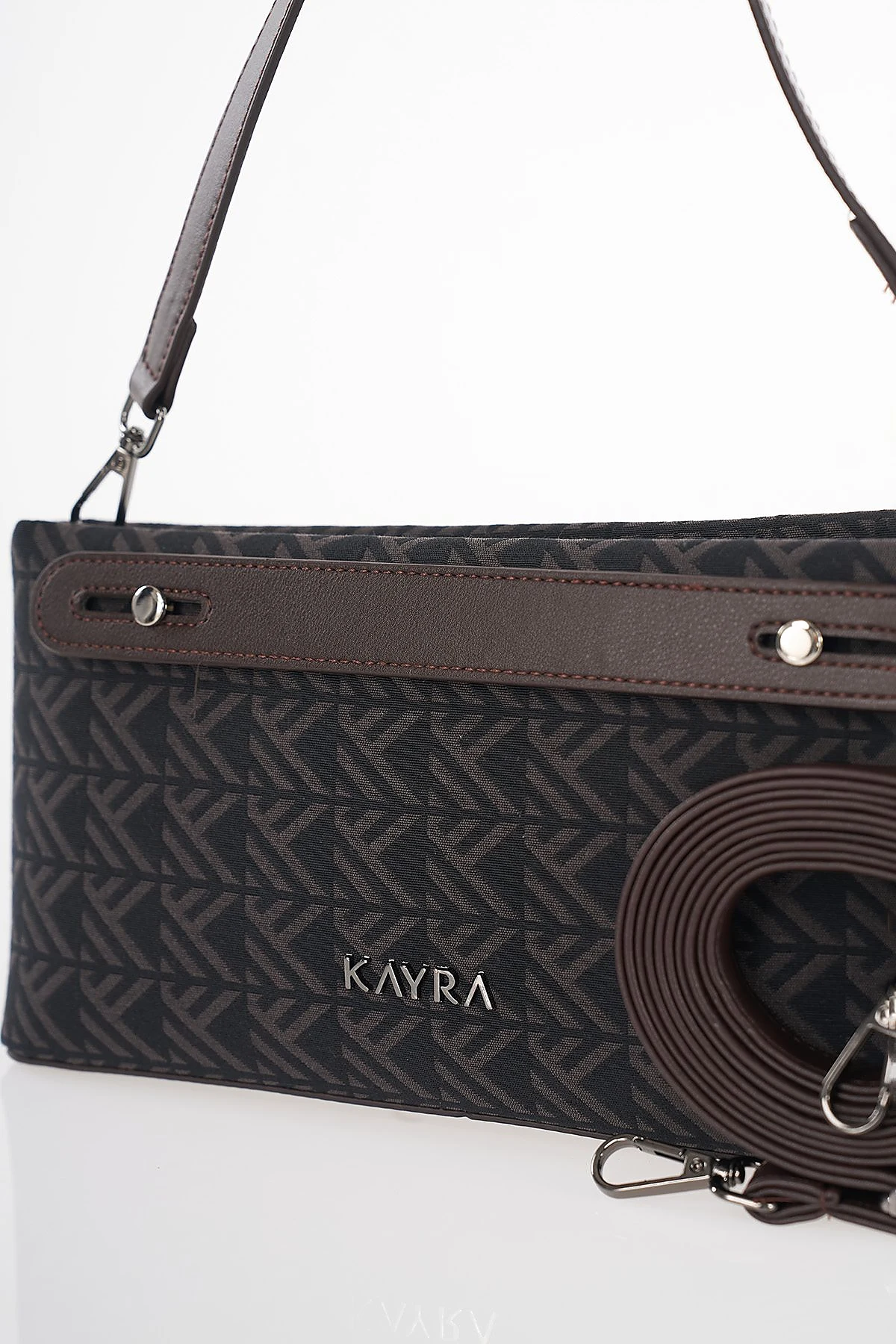 Monogram Pattern Bag Brown