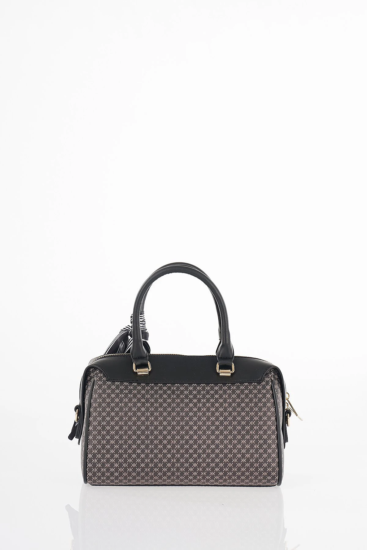 Monogram Pattern Handbag Black