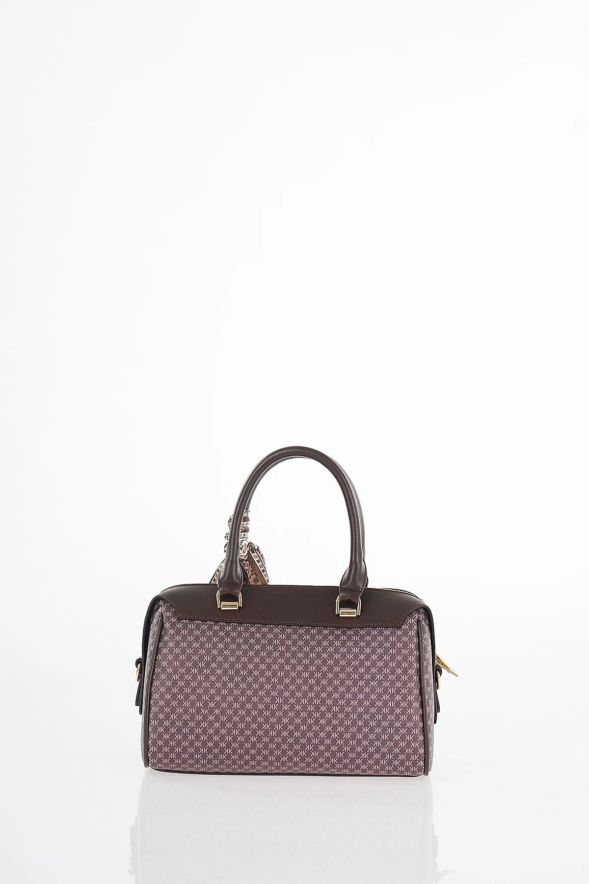 Monogram Pattern Handbag Brown