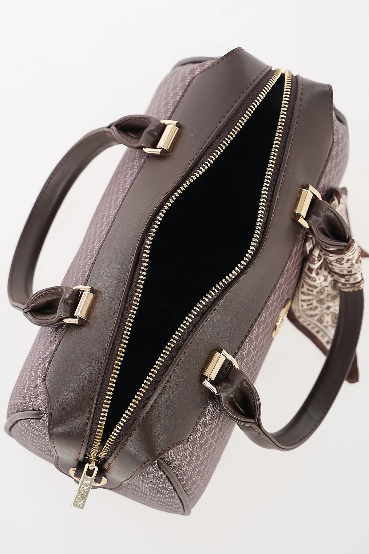 Monogram Pattern Handbag Brown