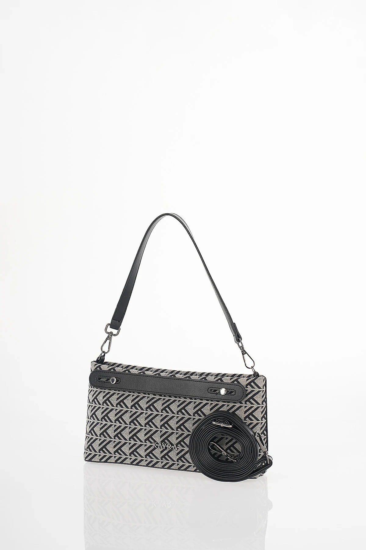 Monogram Pattern Bag Grey