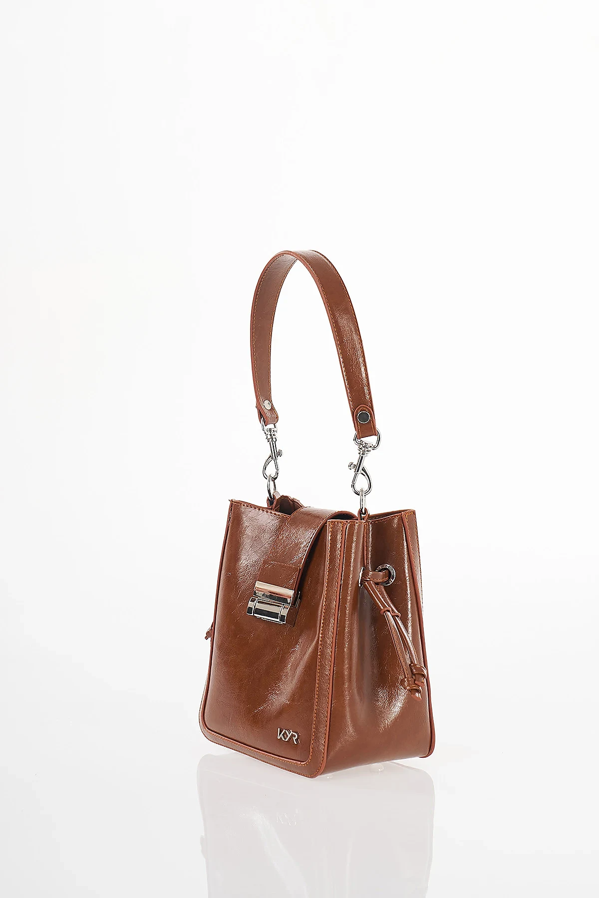 Ruched Shoulder Bag Camel