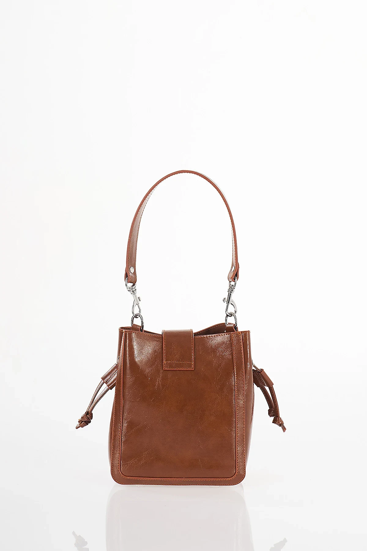 Ruched Shoulder Bag Camel
