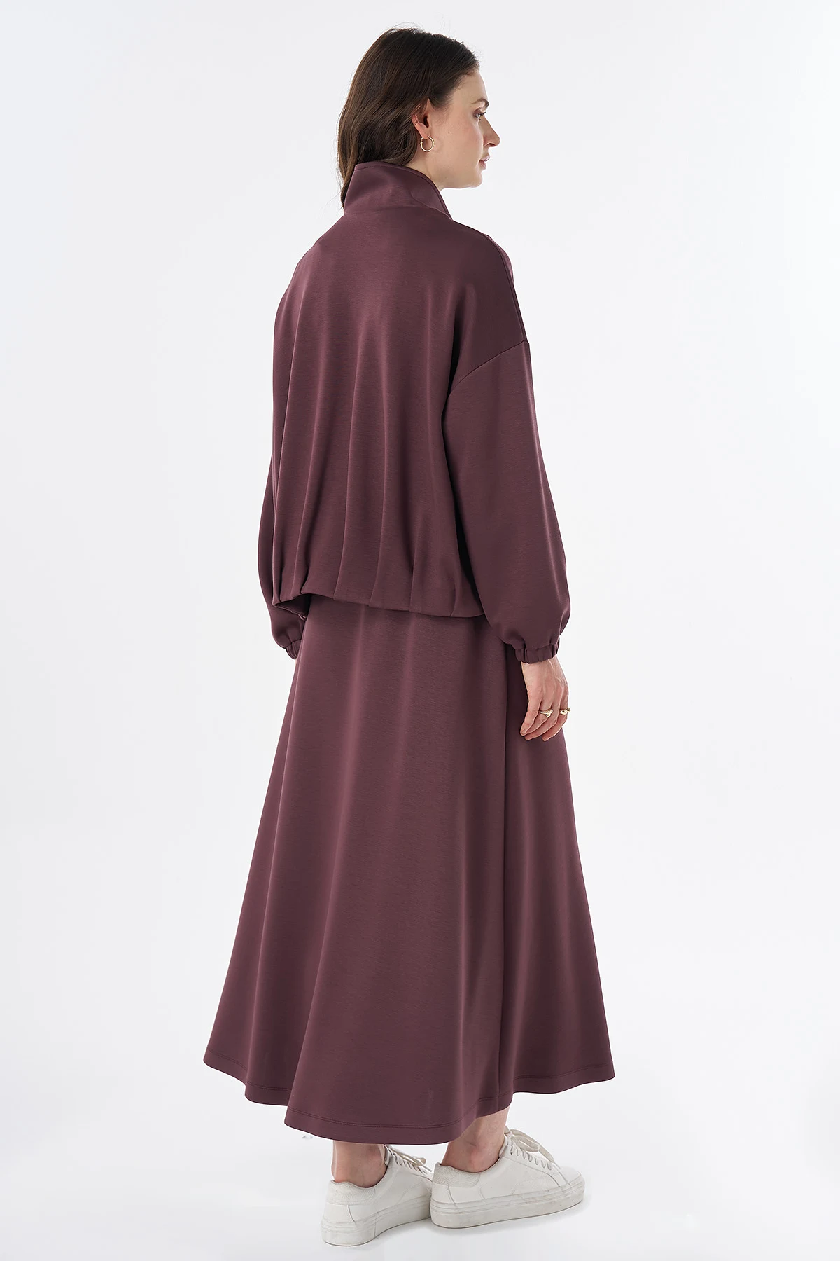 Rahat Kesim Etekli Takım Bordo