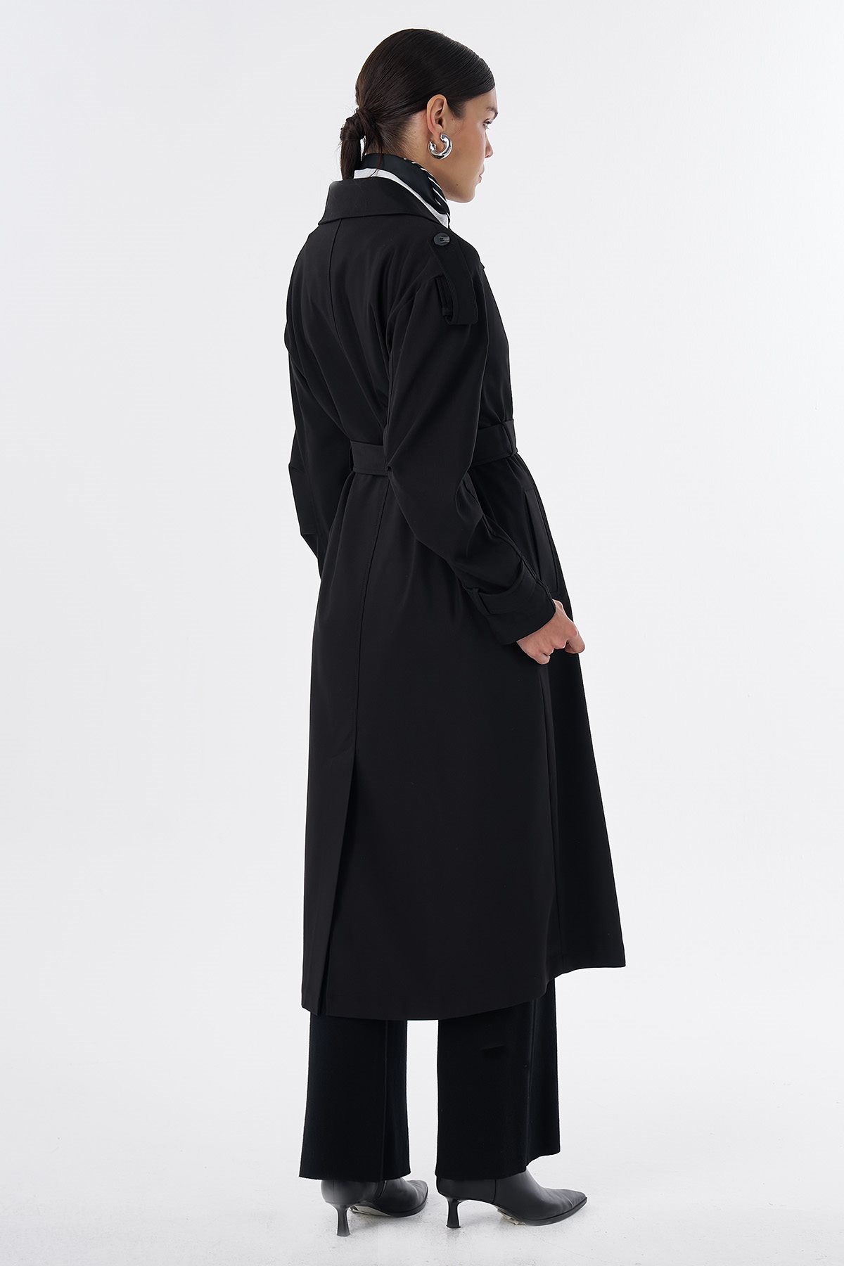 Belted Trench Coat Black