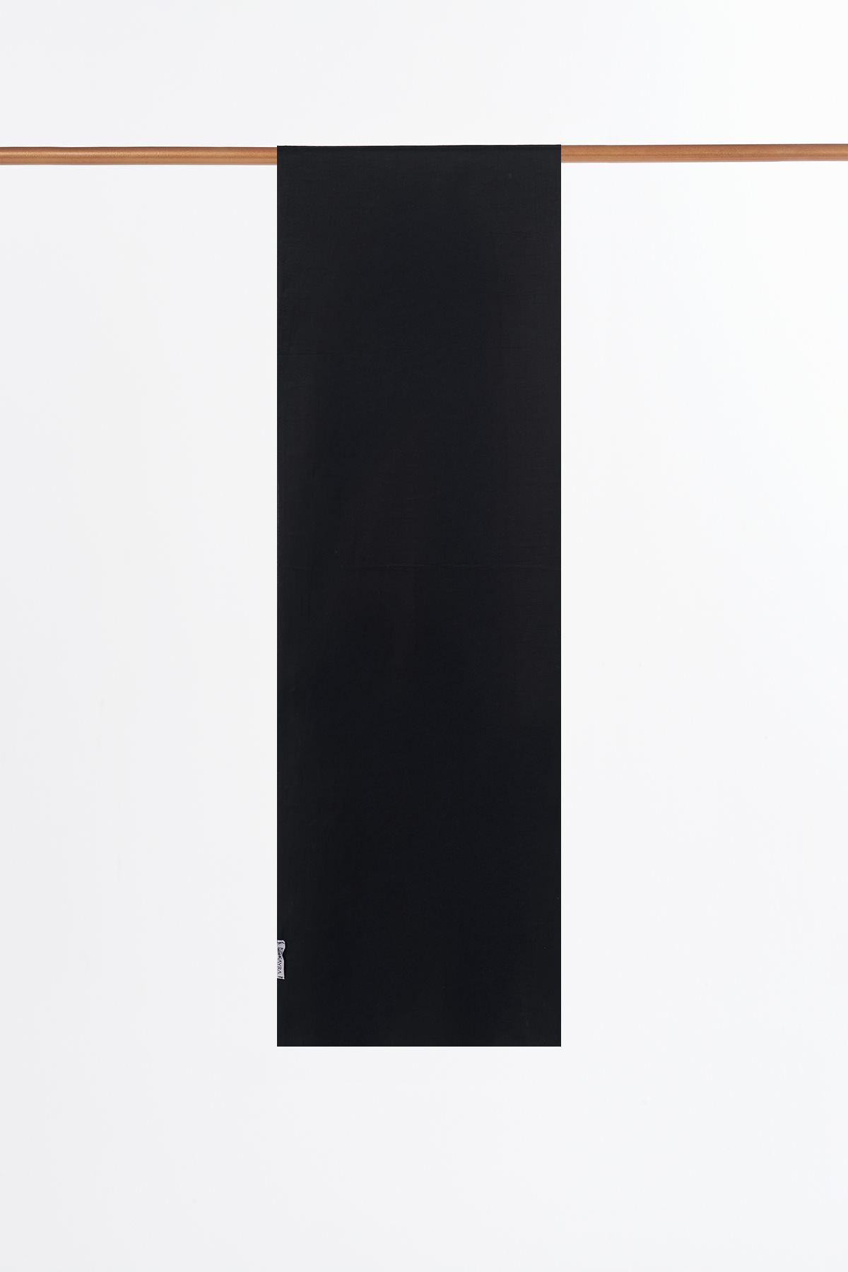 Plain Cotton Satin Shawl Black