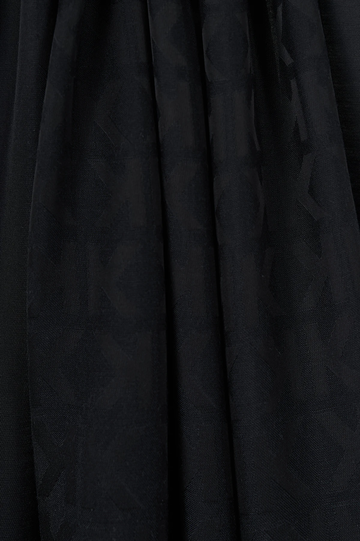 Logo-Print Modal Shawl Black