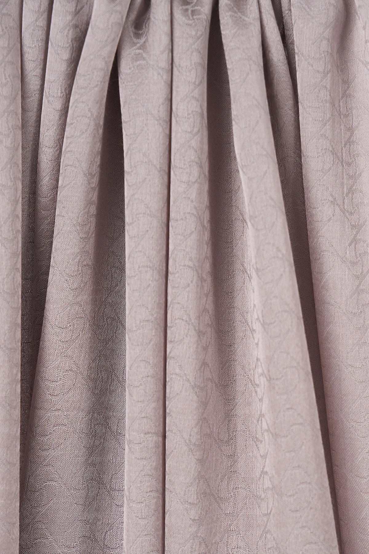 Monogram-Detail Cotton Satin Shawl Stone