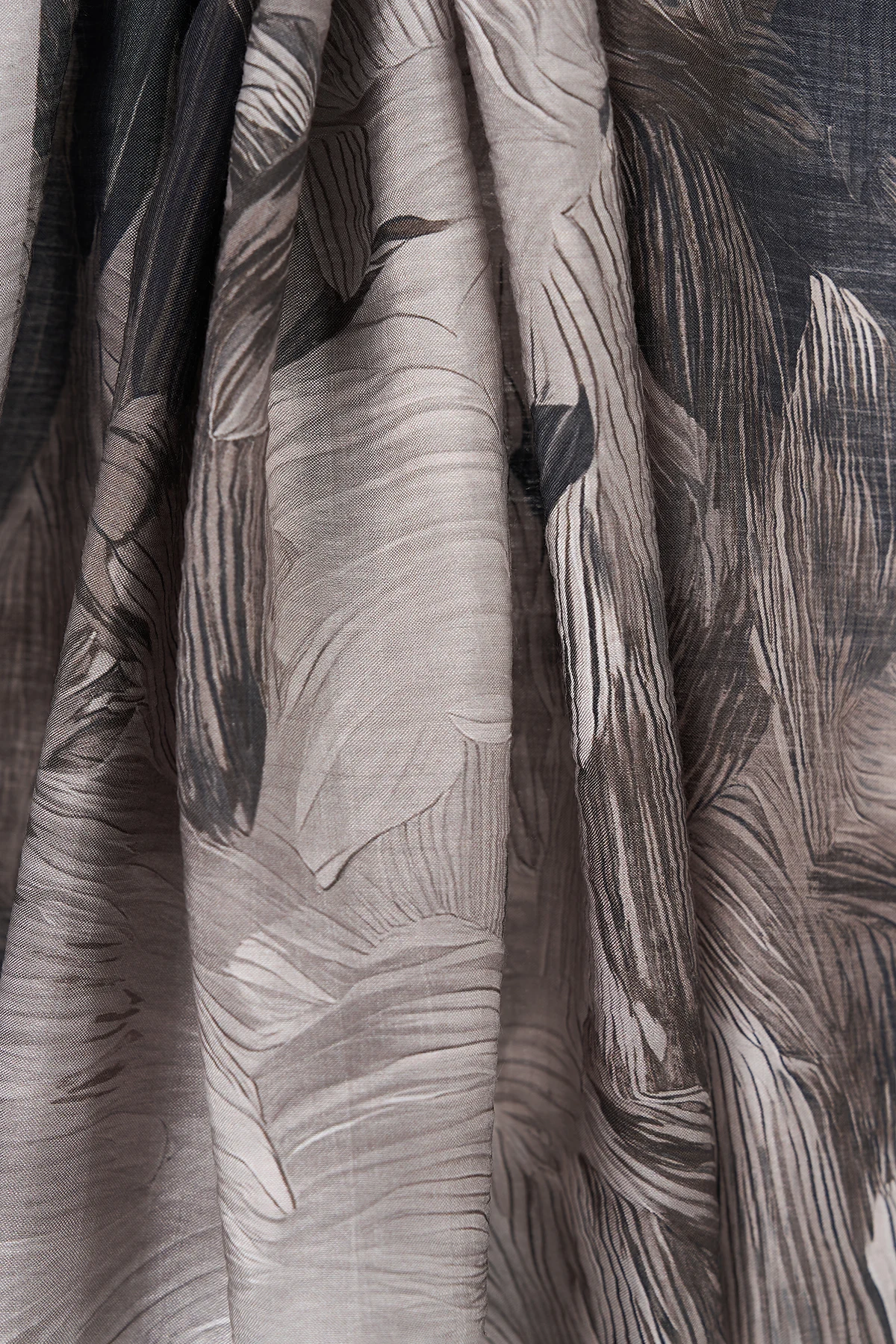 Abstract Pattern Viscose Shawl Black