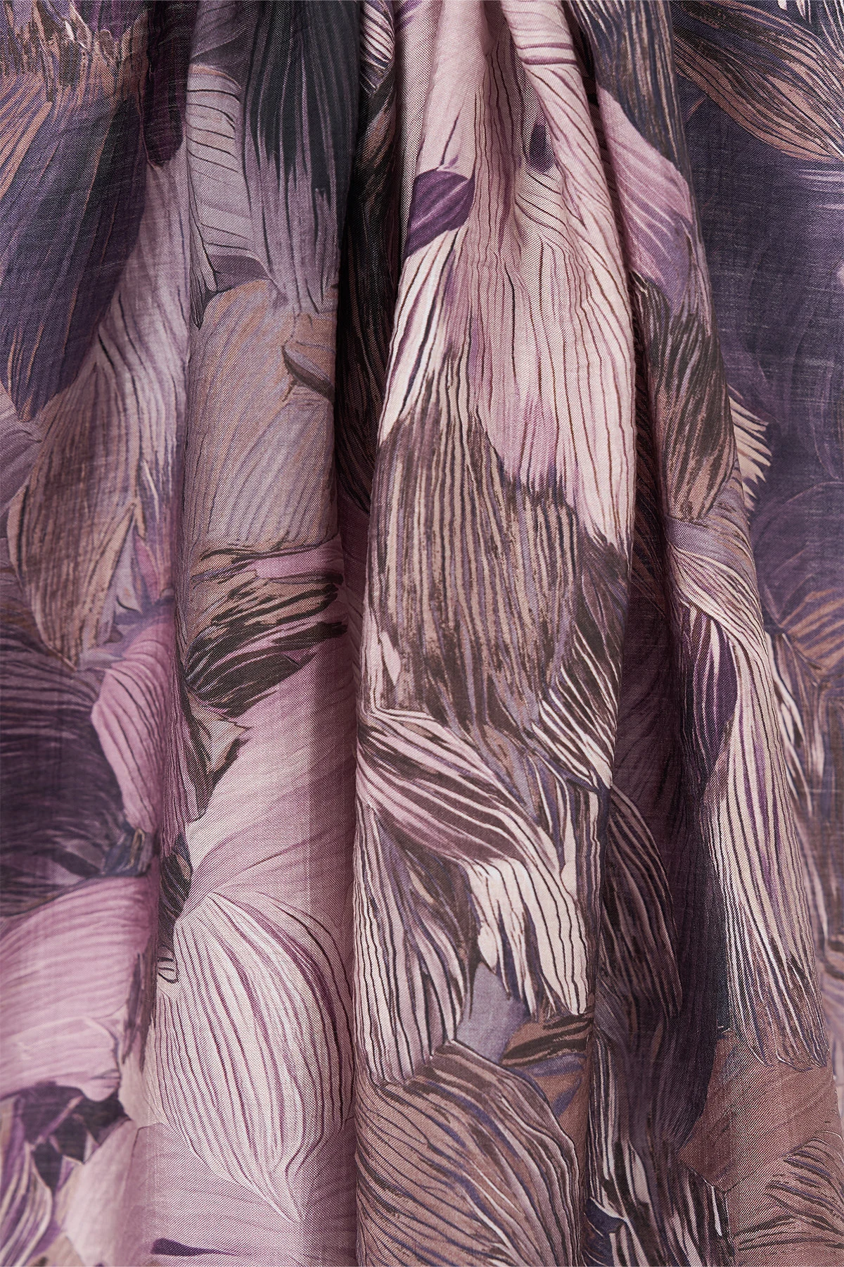 Abstract Pattern Viscose Shawl Plum