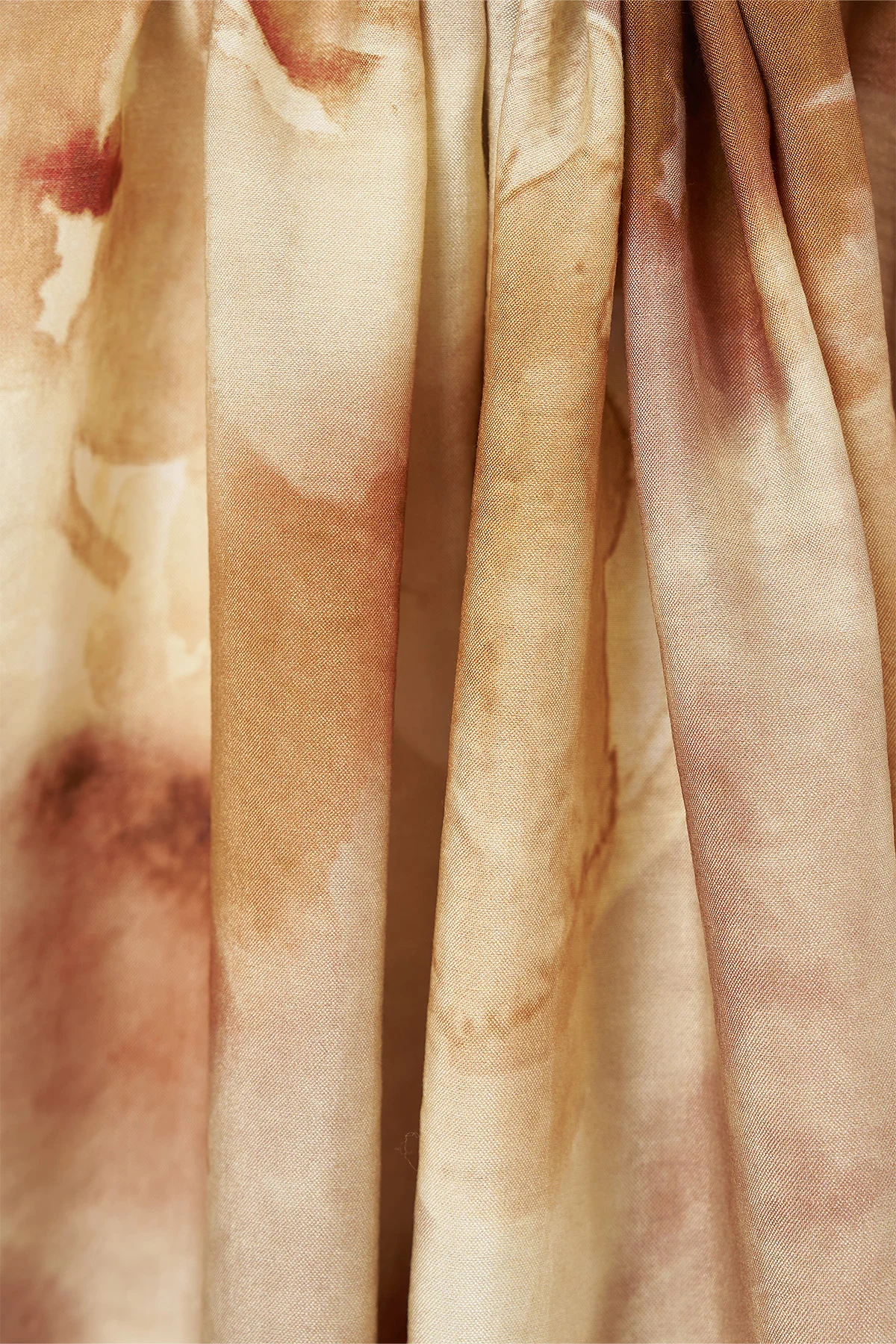 Brushstroke Abstract Pattern Shawl Camel