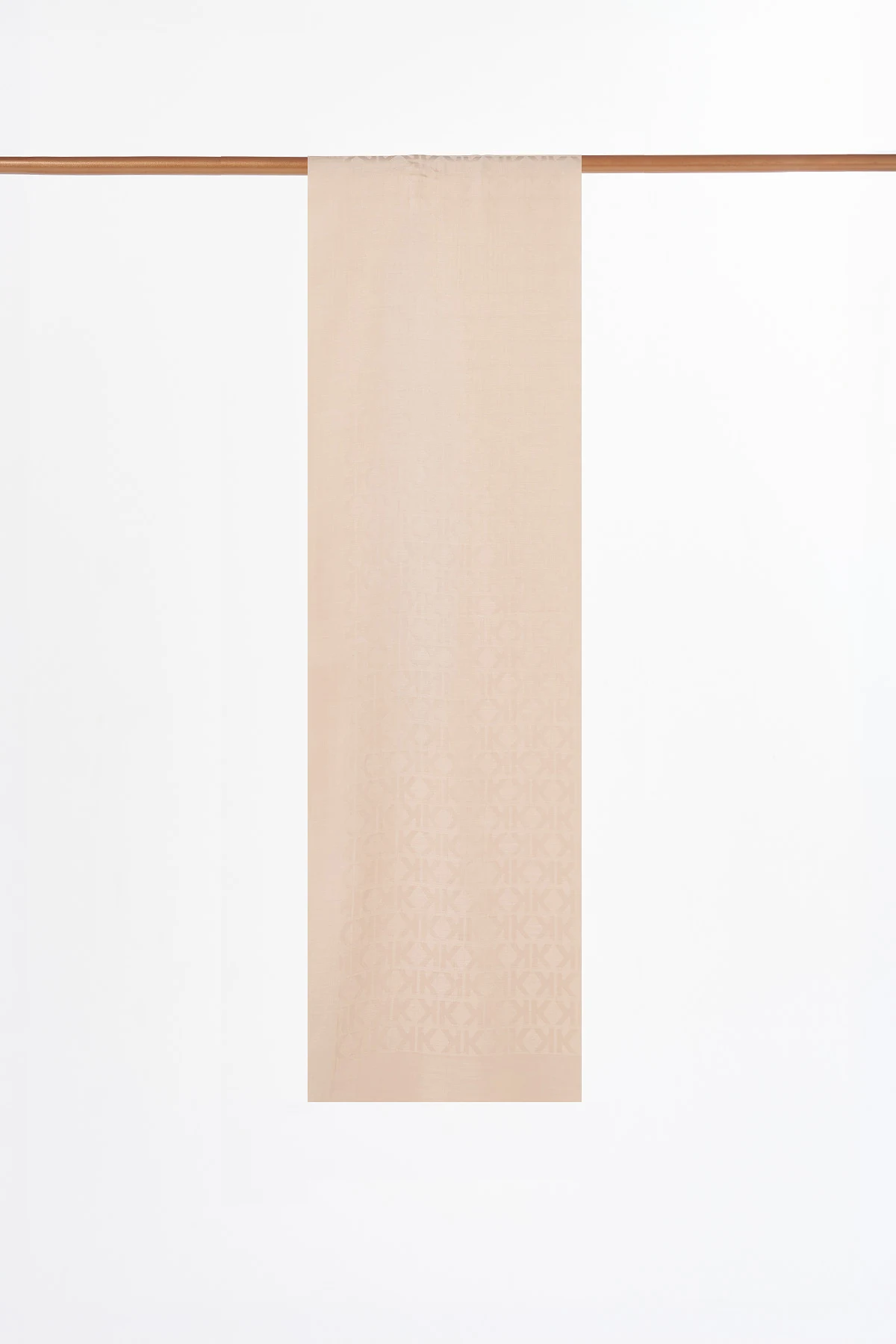 Logo-Print Modal Shawl Beige
