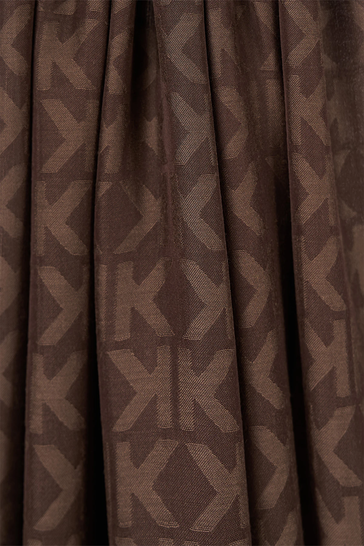 Logo-Print Modal Shawl Espresso