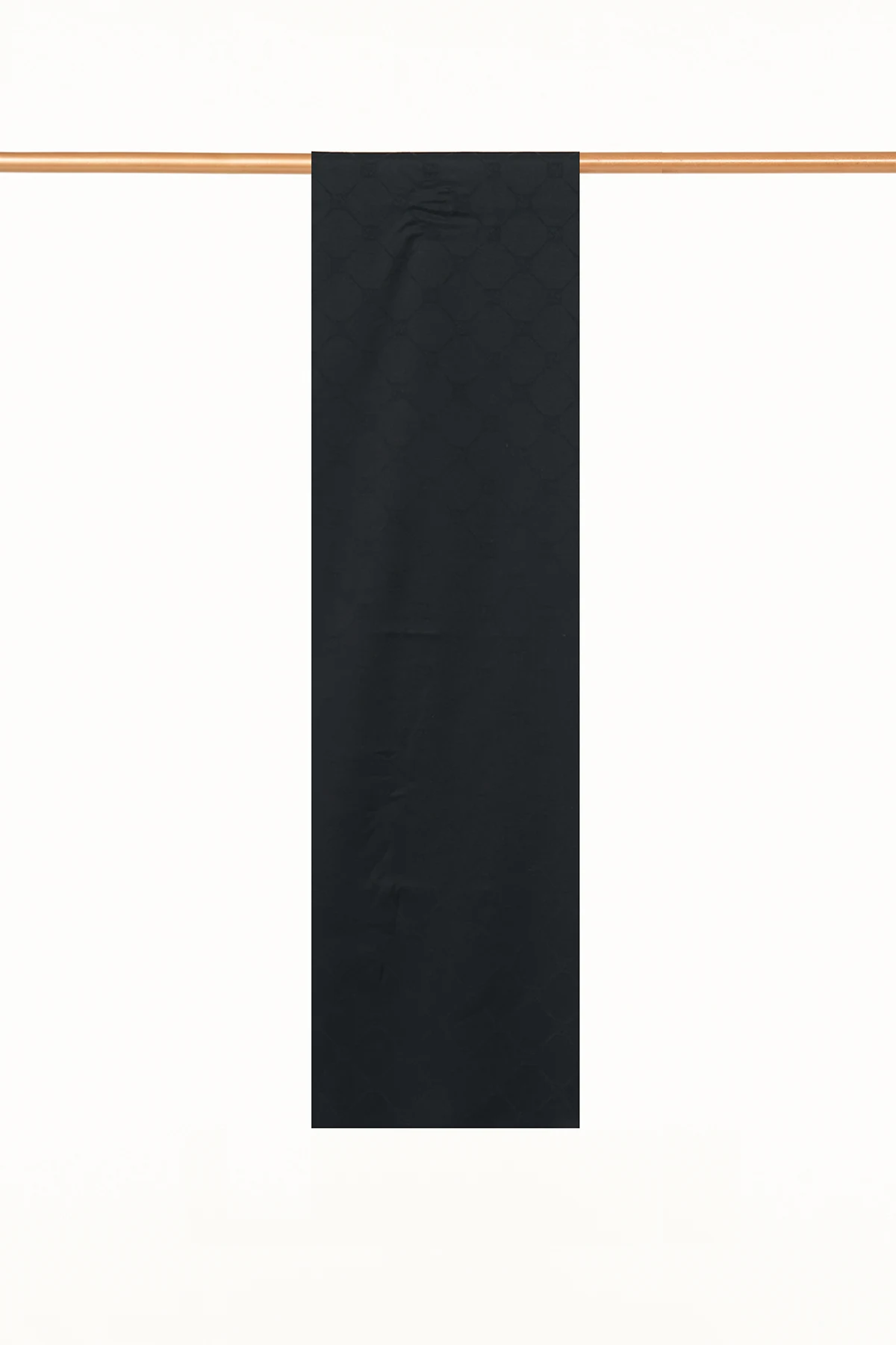Monogram Desen Pamuklu Şal Siyah