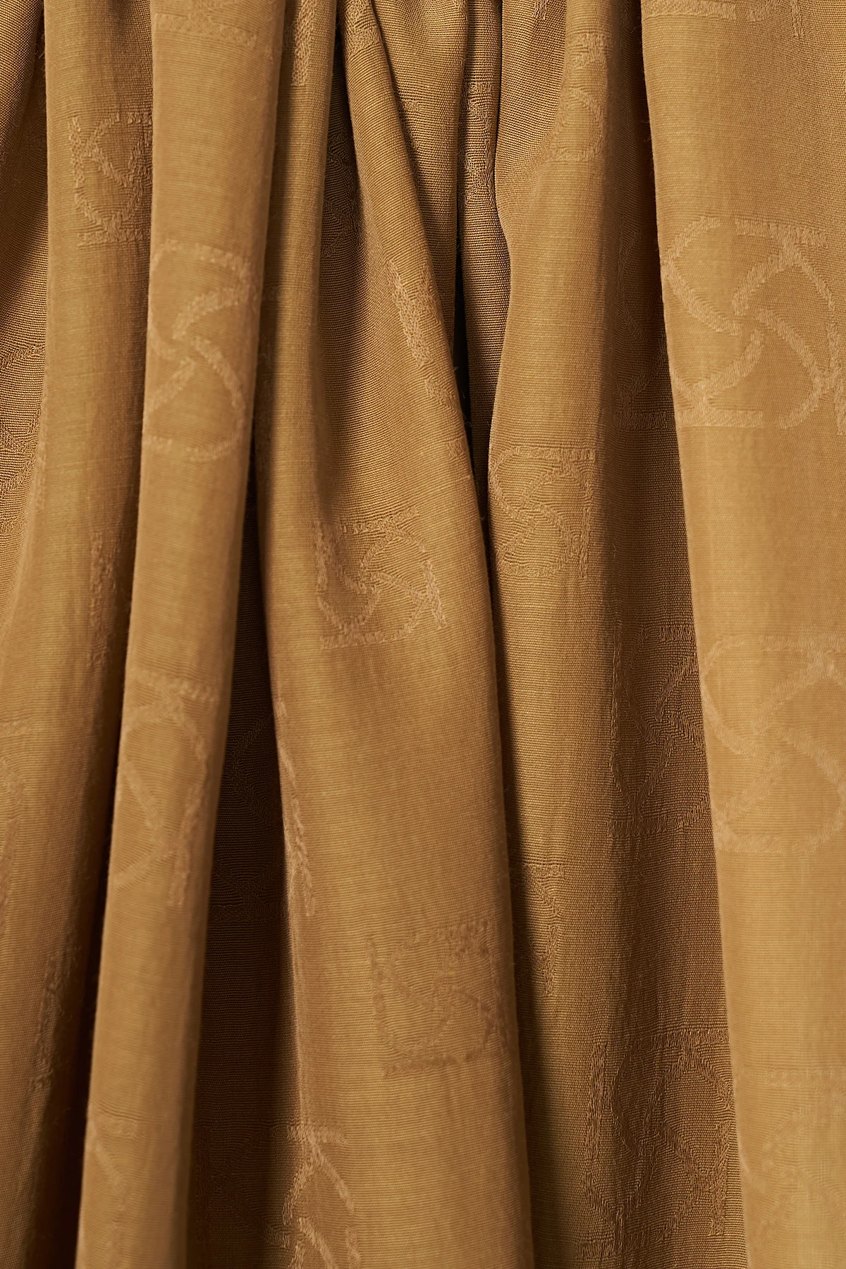 Monogram Detaylı Pamuklu Şal Oliv
