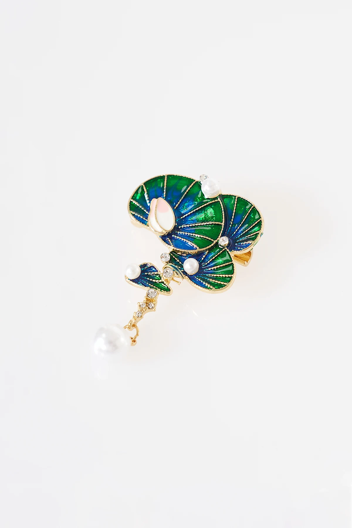Lotus Leaf Brooch Gold