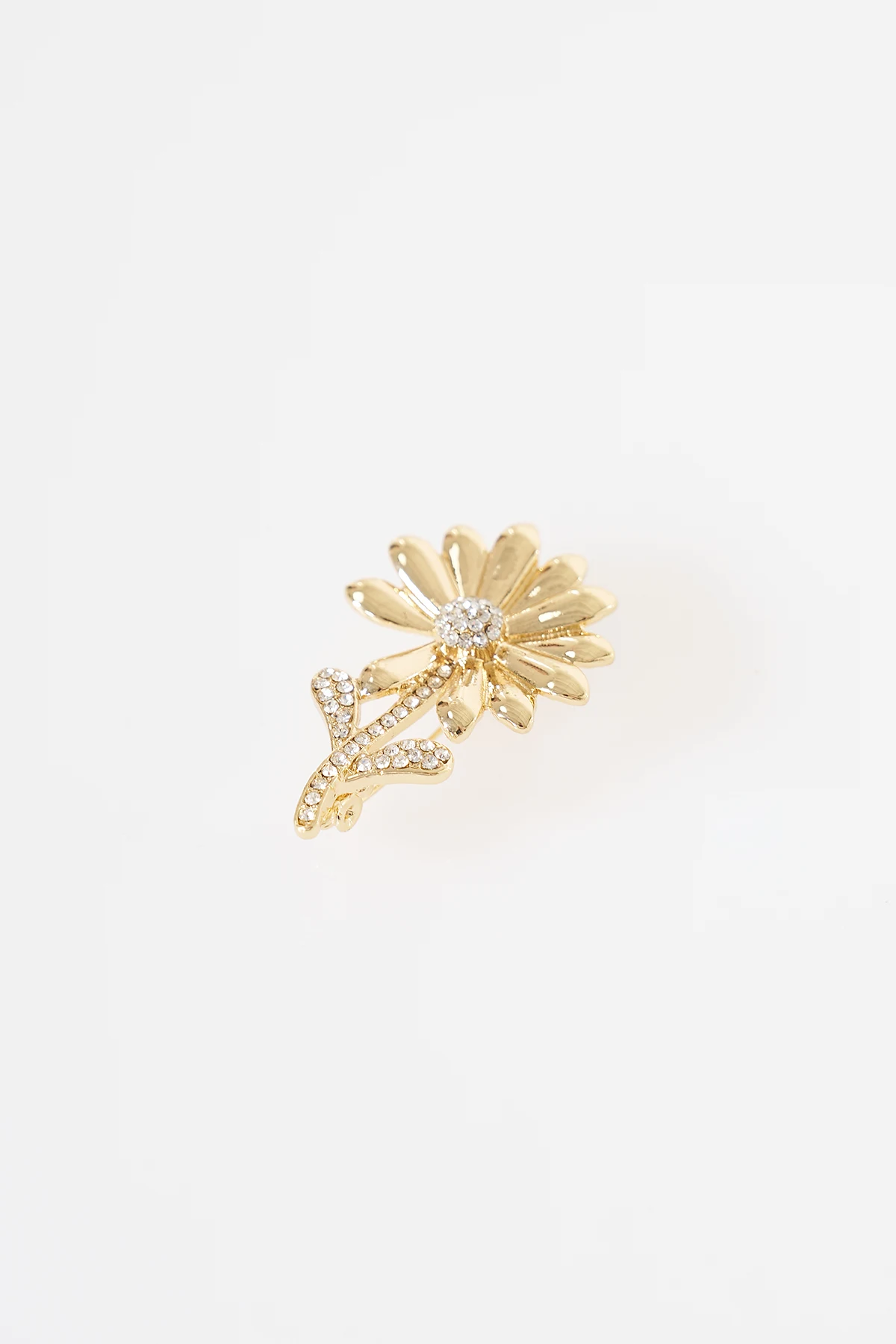 Daisy Motif Brooch Gold