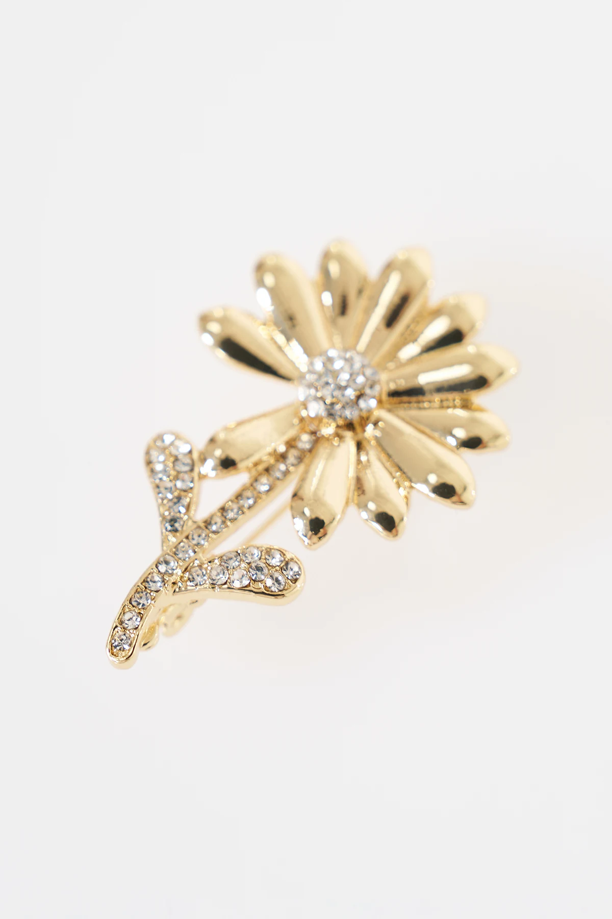 Daisy Motif Brooch Gold